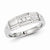 Sterling Silver w/Rhodium Plated Diamond Men's Ring