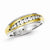 Sterling Silver with 10k Gold Diamond Men's Ring