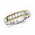 Sterling Silver with 10k Gold Diamond Men's Ring