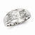 Sterling Silver w/Rhodium Plated Diamond Men's Ring