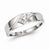 Sterling Silver w/Rhodium Plated Diamond Men's Ring