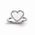 Sterling Silver Diamond & Mother of Pearl Heart Ring