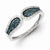 Sterling Silver Blue and White Diamond Ring