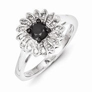 Sterling Silver Diamond Fashion Ring