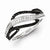 Sterling Silver w/Rhodium Plated Black & White Diamond Ring