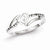 Sterling Silver Diamond Heart Ring
