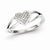 Sterling Silver Diamond Heart Ring