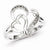 Sterling Silver Diamond Heart Ring