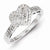 Sterling Silver Diamond Heart Ring
