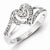 Sterling Silver Diamond Heart Ring