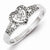 Sterling Silver Diamond Heart Ring