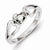 Sterling Silver Diamond Heart Ring