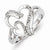 Sterling Silver Diamond Heart Ring