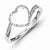 Sterling Silver Diamond Heart Ring