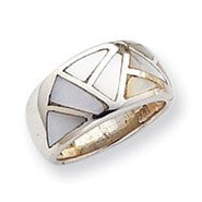 Sterling Silver Mother of Pearl Ring