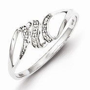 Sterling Silver Diamond Ring