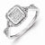 Sterling Silver Diamond Ring