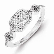 Sterling Silver Diamond Ring