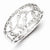Sterling Silver & Diamond Leaves Ring