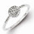 Sterling Silver Diamond Round Ring