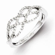 Sterling Silver Diamond Ring