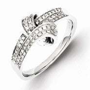 Sterling Silver Diamond Ring