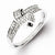 Sterling Silver Diamond Ring