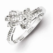 Sterling Silver Diamond Ring