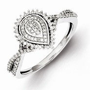 Sterling Silver Diamond Ring