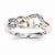 Sterling Silver & 14k Gold Diamond Fashion Ring