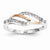 Sterling Silver & 14k Gold Diamond Fashion Ring