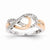 Sterling Silver & 14k Gold Diamond Fashion Ring