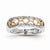 Sterling Silver & 14k Gold Diamond Fashion Wedding Band