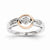 Sterling Silver & 14k Gold Diamond 7-Stone Cluster Ring