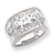 Sterling Silver Fancy CZ Ring