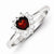 Sterling Silver Garnet Ring
