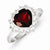 Sterling Silver Garnet Ring