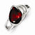 Sterling Silver Garnet Ring