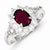 Sterling Silver Garnet Ring