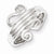 Sterling Silver Polished Scroll Toe Ring