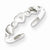 Sterling Silver Hearts Toe Ring