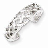 Sterling Silver Celtic Weave Toe Ring