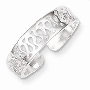 Sterling Silver Solid Toe Ring