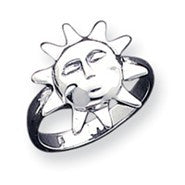 Sterling Silver Sleeping Sun Ring