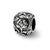 Floral Charm Bead in Sterling Silver