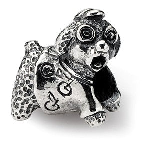 Sterling Silver Kids Poodle Bead Charm hide-image