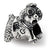 Sterling Silver Kids Poodle Bead Charm hide-image