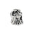 Kids Shirt Charm Bead in Sterling Silver