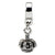 Sterling Silver Kids Crown Dangle Bead Charm hide-image