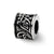 Floral Charm Bead in Sterling Silver
